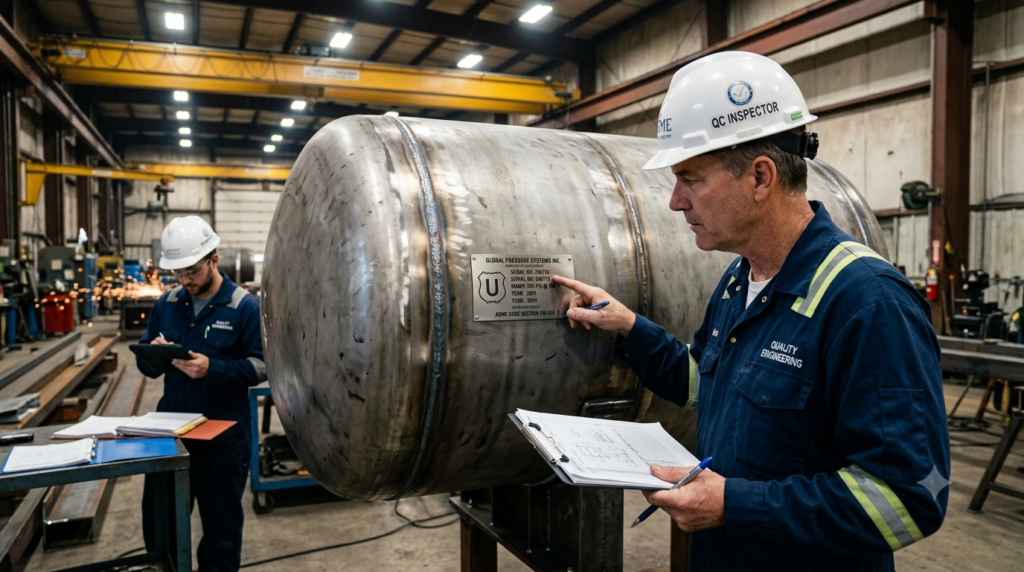 what is ASME U Stamp pressure vessel fabrication workshop